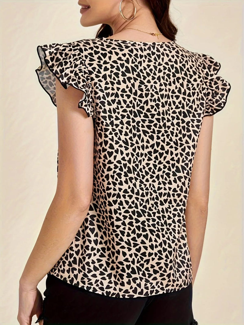 V-Neck Short-Sleeve Shirt    S13734854 - TUZZUT Qatar Online Shopping