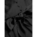 Celmia Women Long Sleeve Mini Dress Silk Satin Party Elegant Casual Pleated A Line Dress S3170740 - Tuzzut.com Qatar Online Shopping