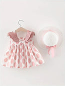 Baby Skirt Flower Strap +Straw Hat   1568272 - TUZZUT Qatar Online Shopping