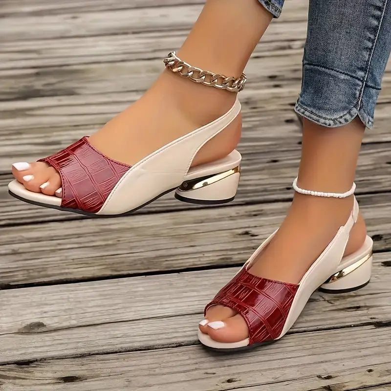 Women'S Elegant Open-Toe Peep-Toe Sandals 38186 Women'S Elegant Open-Toe Peep-Toe Sandals 38186
