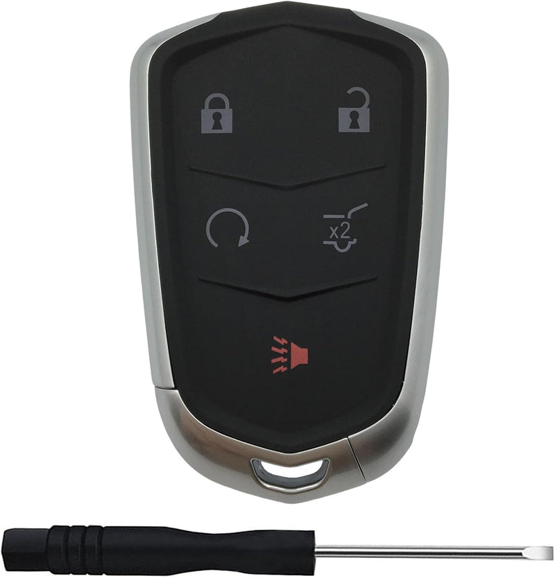 Keyless Entry Remote Key Fob Shell Case for Cadillac Escalade 5 Button C12035 - TUZZUT Qatar Online Shopping