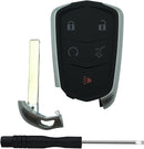 Keyless Entry Remote Key Fob Shell Case for Cadillac Escalade 5 Button C12035 - TUZZUT Qatar Online Shopping