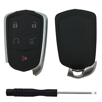 Keyless Entry Remote Key Fob Shell Case for Cadillac Escalade 5 Button C12035 - TUZZUT Qatar Online Shopping