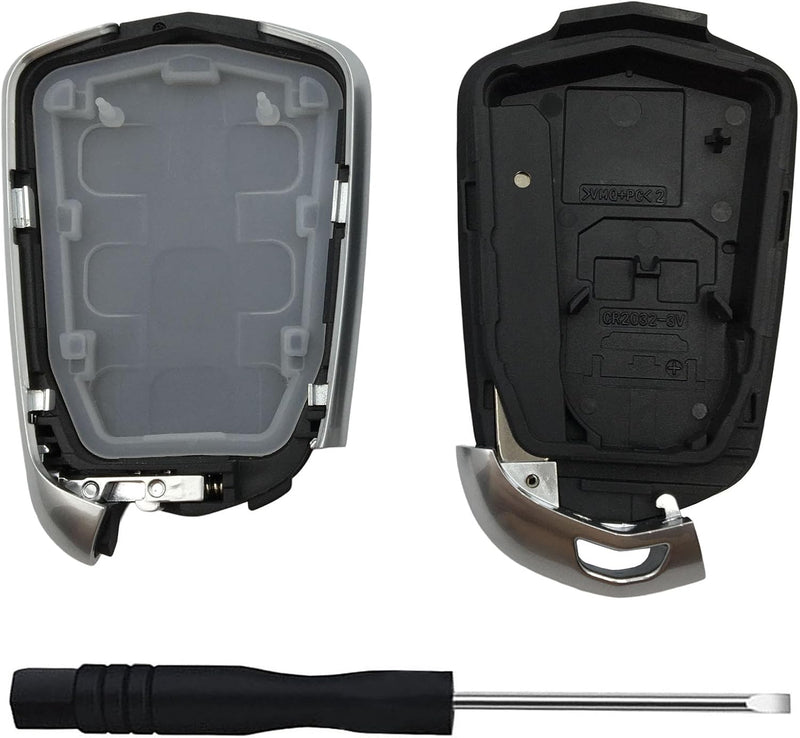 Keyless Entry Remote Key Fob Shell Case for Cadillac Escalade 5 Button C12035 - TUZZUT Qatar Online Shopping