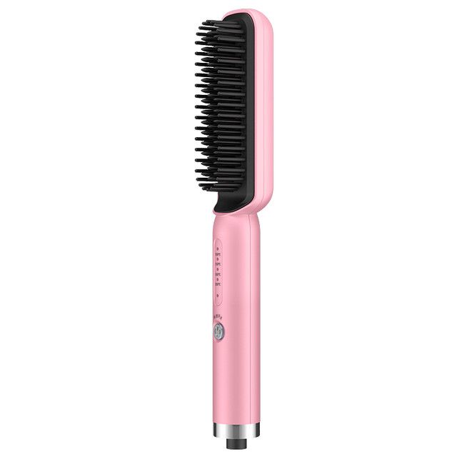 2 in 1 Hot Comb Straightener Electric Hair Straightener Hair Curler Wet Dry Use Hair Flat Irons Hot Heating Comb For Hair 3001 - Tuzzut.com Qatar Online Shopping