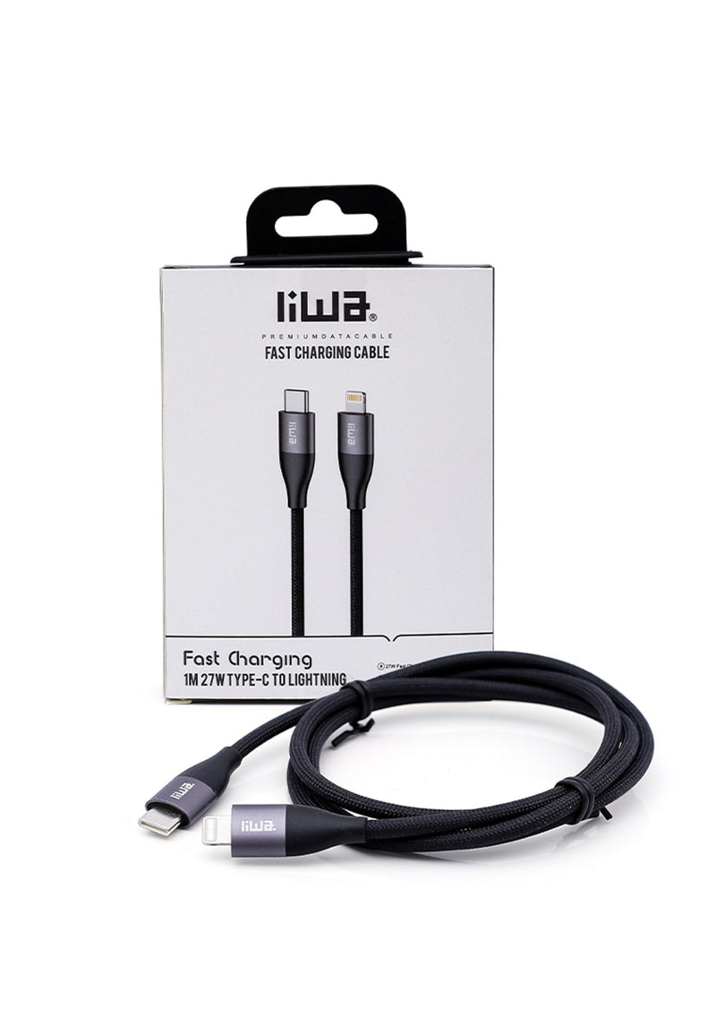 Liwa Type C To Lightning Cable 27W /1M /DC126TL10B - TUZZUT Qatar Online Shopping