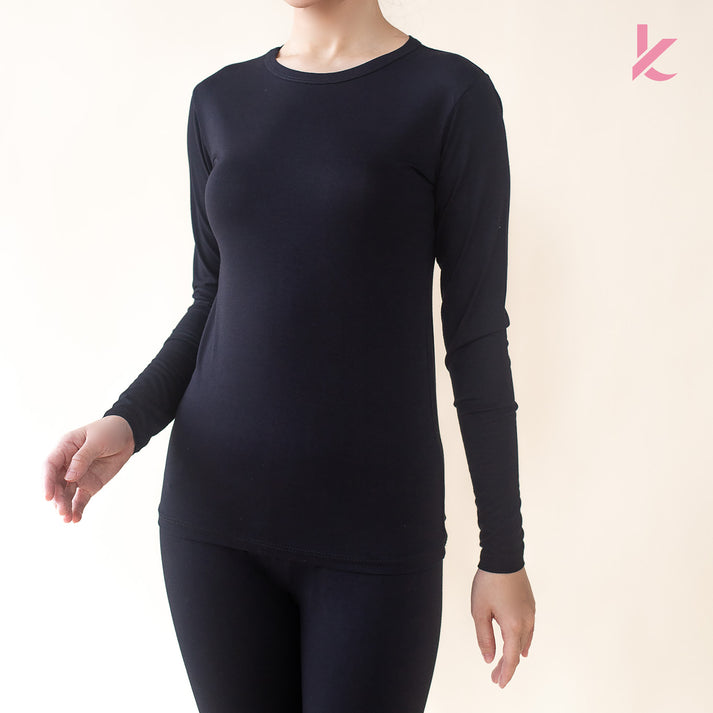 Women's Innerwear Long Sleeve Shirt in Black - Free Size Women's Innerwear Long Sleeve Shirt in Black - Free Size