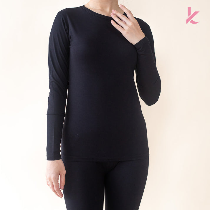 Women's Innerwear Long Sleeve Shirt in Black - Free Size Women's Innerwear Long Sleeve Shirt in Black - Free Size