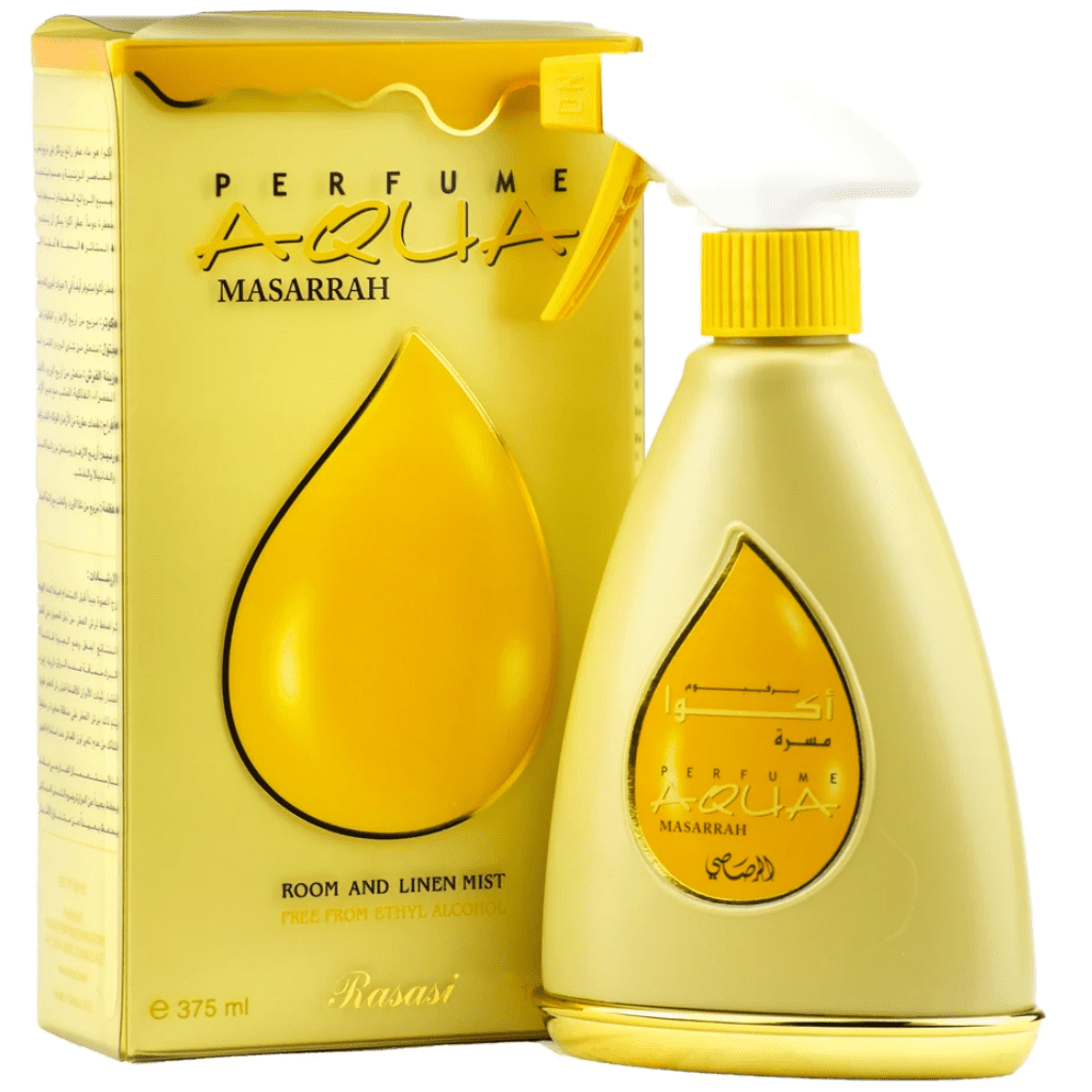 Rasasi Aqua Masarrah Air Freshener Spray with Natural Scent - 375 ML (12.6 oz)