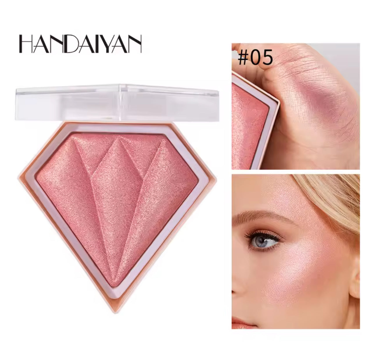 HANDAIYAN Diamond Shimmer Glitter Highlight Powder 412965 HANDAIYAN Diamond Shimmer Glitter Highlight Powder 412965
