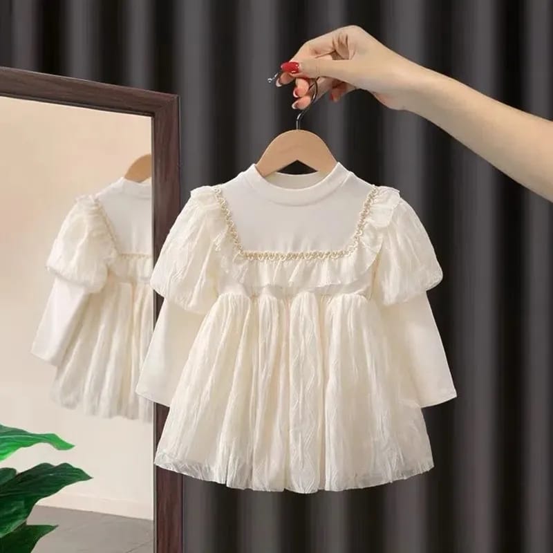 Baby Spring And Autumn Clothes New Fashion Princess Dresses Net Yarn Long Sleeve Long Dresses Girls Dresses For Children S4277368 - Tuzzut.com Qatar Online Shopping