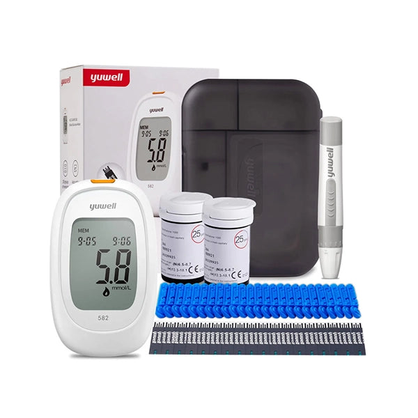 Yuwell Blood Glucose Meter + 50 Test Strips 582Y330