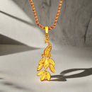 Gold Color Jewelry Sets for Women Peacock Pendant Necklace Model-15 - TUZZUT Qatar Online Shopping