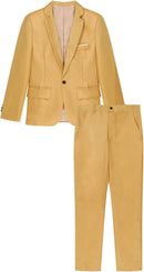 Men's 3-Piece One Button Slim Fit Solid Tuxedo Blazer Jacket Pants Vest Set   S4738896 - TUZZUT Qatar Online Shopping