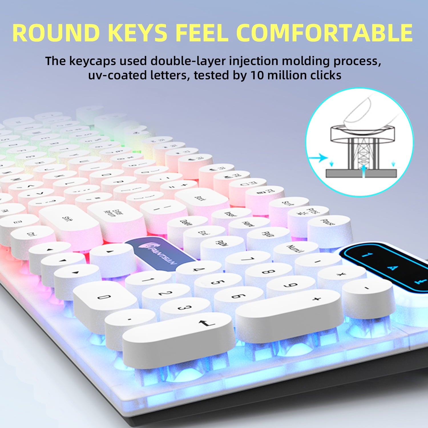 Pantsen PT100 Gaming Wired Keyboard and Mouse Set -364829 Pantsen PT100 Gaming Wired Keyboard and Mouse Set -364829
