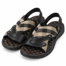 Men’s Black & Beige Check Sandals SSDR 4083 – Size 240