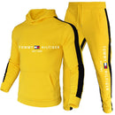 Logo Hoodie Drawstring Track Pant HT322 - TUZZUT Qatar Online Shopping