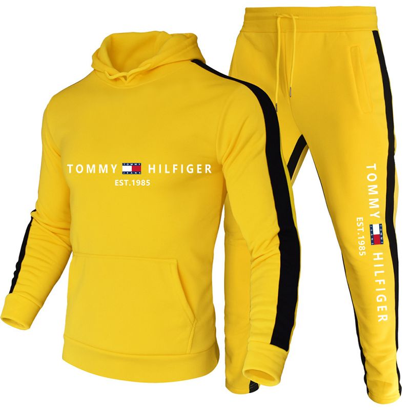 Logo Hoodie Drawstring Track Pant HT322 - TUZZUT Qatar Online Shopping