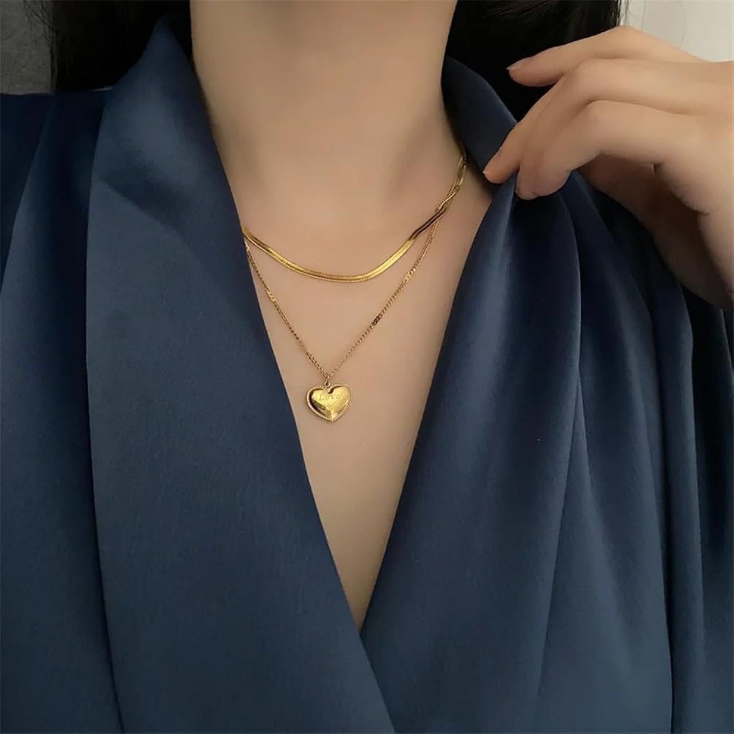Double Layer Necklace For Women B-387228 Double Layer Necklace For Women B-387228