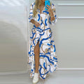 Women's Long Sleeve Tea Dresses 400329 - M
