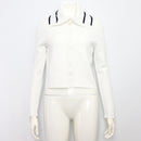 Riviera Stand Collar Crop Women's Jacket CD182 - TUZZUT Qatar Online Shopping