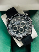 Men's Luxury Black Strap Watch W5548 - TUZZUT Qatar Online Shopping