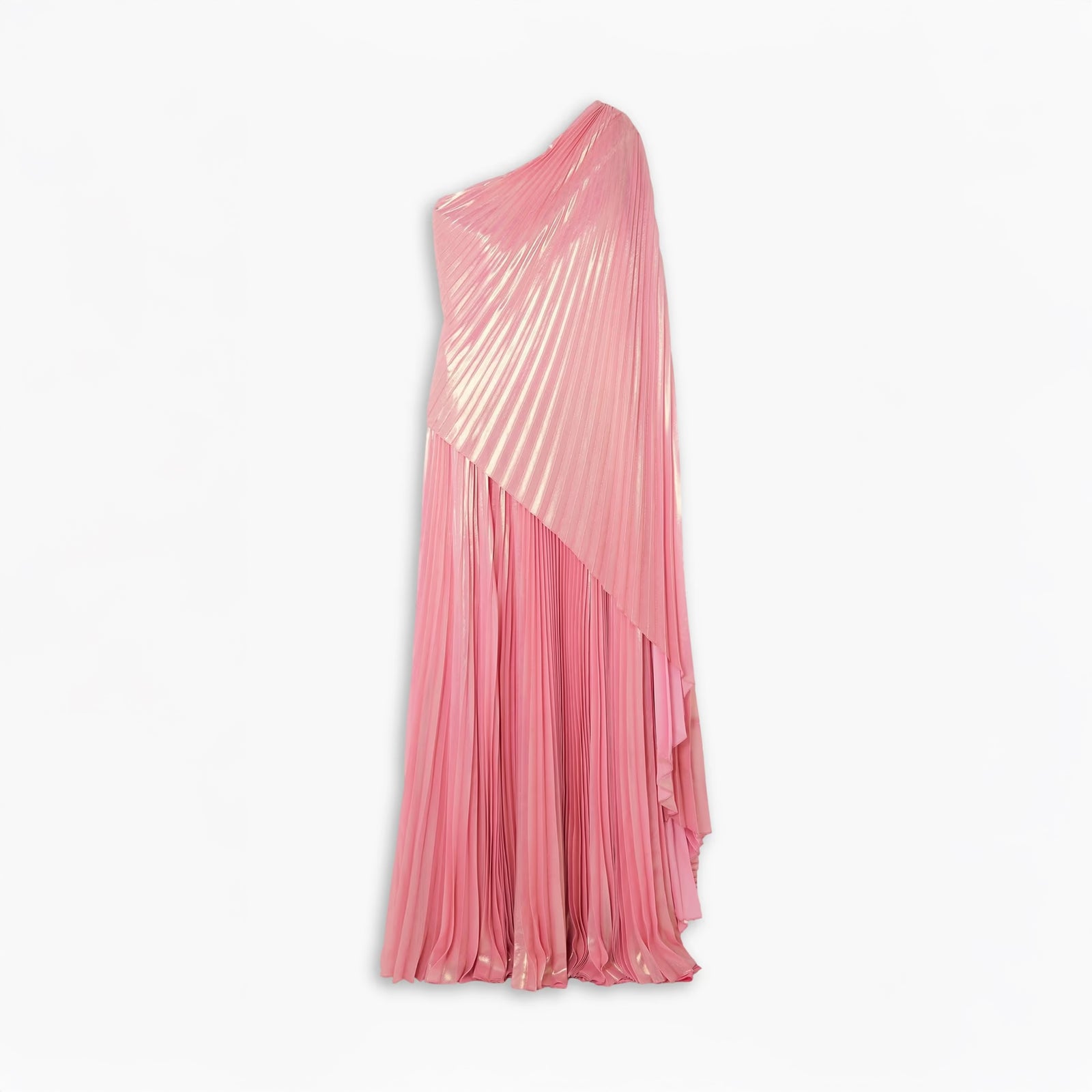 One-shoulder Pleated Maxi Dress 134726 One-shoulder Pleated Maxi Dress 134726