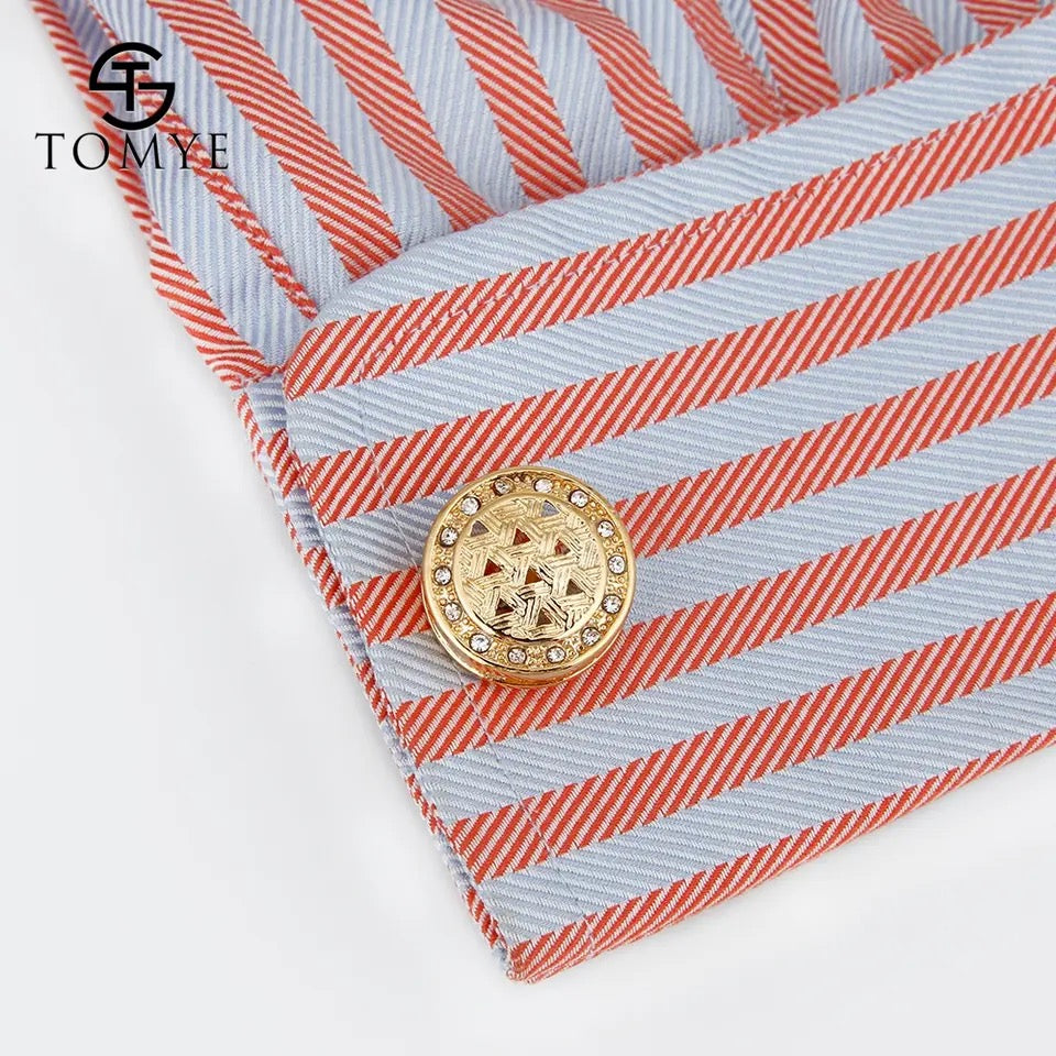 2pcs Men's Luxury Crystal High Quality French Tuxedo Formal Cufflinks XK185002 2pcs Men's Luxury Crystal High Quality French Tuxedo Formal Cufflinks XK185002