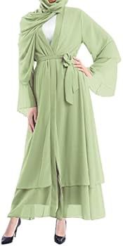 Women Muslim Dress Abaya Long Cardigan Dress  503497 L