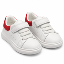 Boys’ White & Red Strap Sneakers SSDR 4081 – Size 26