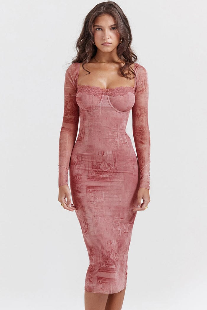 Women's Midi Dress, Elegant Lace Dresses Fashion B305368 Women's Midi Dress, Elegant Lace Dresses Fashion B305368