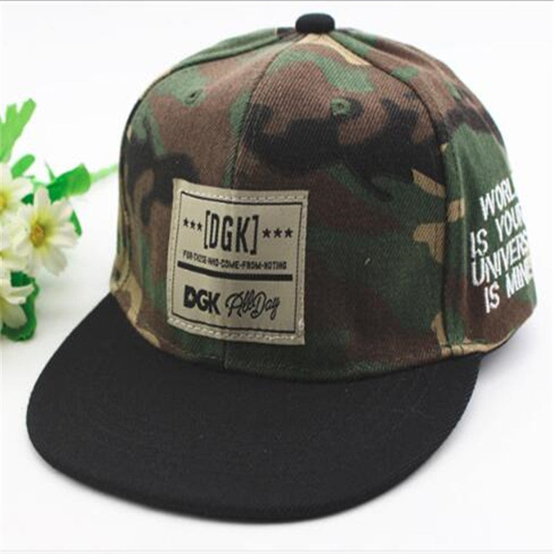 New Kids Camouflage Baseball Caps Lovely Cartoon Hip Hop Cap Children Boys Girls Flat Hats Snapback B-1760281 - Tuzzut.com Qatar Online Shopping