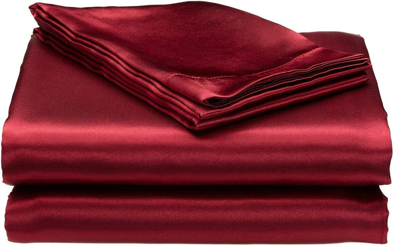 4pcs Silk Bed Sheets Set   B-167011 - TUZZUT Qatar Online Shopping