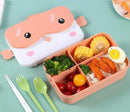 School Kids Bento Rectangular Leakproof Plastic Portable Lunchbox  1688262 - TUZZUT Qatar Online Shopping