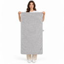 Light Grey Plush Towel with Hanging Loop
