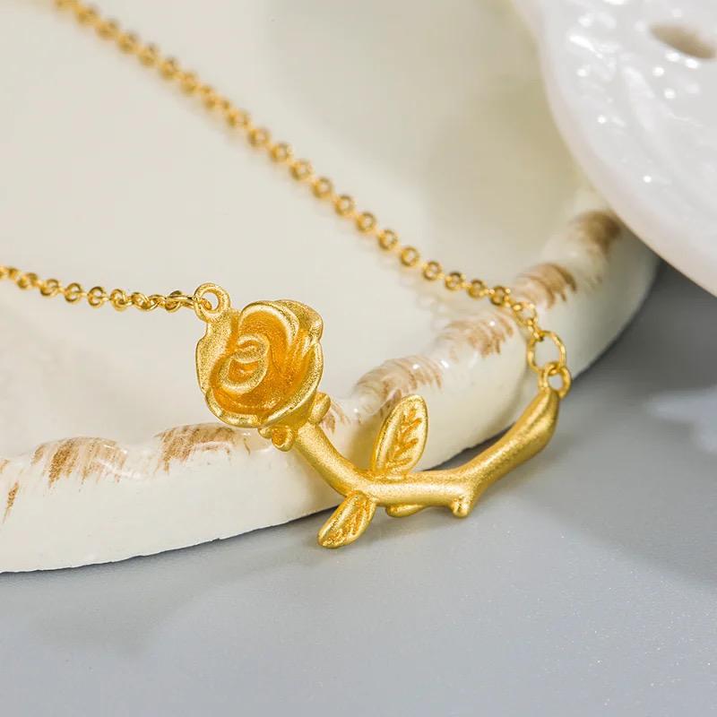 Light Luxury Temperament Rose Necklace for Women Model-20 Light Luxury Temperament Rose Necklace for Women Model-20