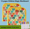 14 Pages Magic Drawing Board for Kids Educational Toy Coloring Books   494521 - TUZZUT Qatar Online Shopping