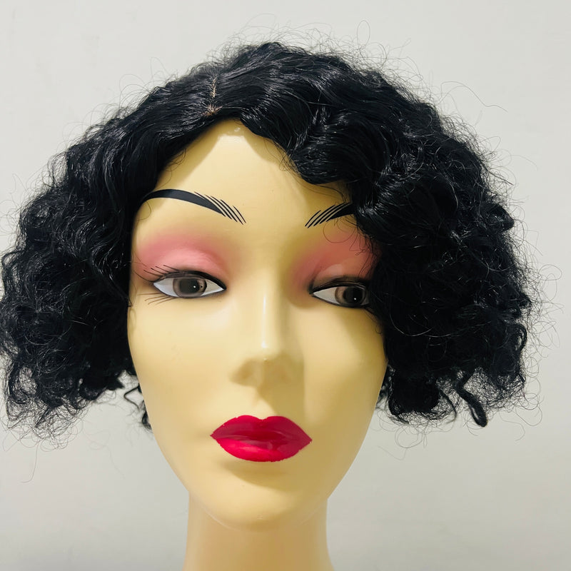 Loose Deep Brazilian Human Hair Wigs For Black 12-14inch S4038645 - TUZZUT Qatar Online Shopping