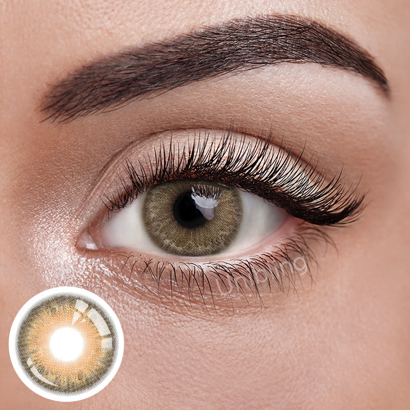 Unibling Celestia Brown Contact Lenses for Eyes (1 Pair)