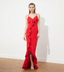 Women's Trendyol evening Long dress S5049847 L - TUZZUT Qatar Online Shopping