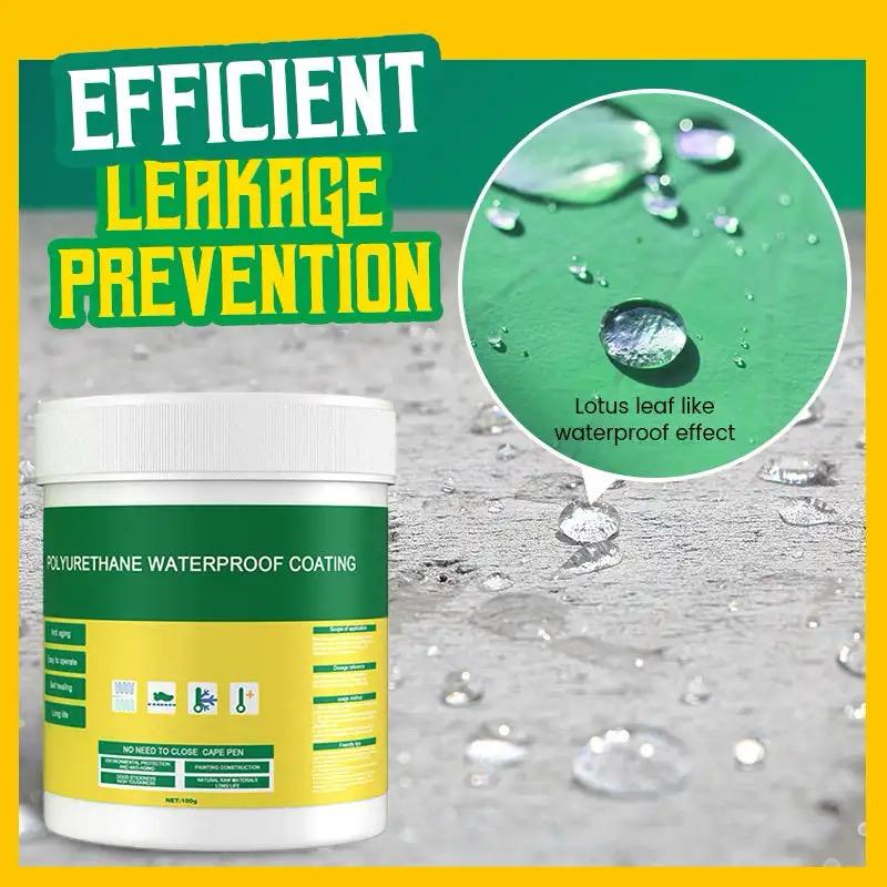 Polyurethane Waterproof Coating Invisible Paste Sealant Glue with Brush Adhesive Repair Glue for Home Roof (30/100/300g) Polyurethane Waterproof Coating Invisible Paste Sealant Glue with Brush Adhesive Repair Glue for Home Roof (30/100/300g)