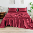 4pcs Silk Bed Sheets Set   B-167011 - TUZZUT Qatar Online Shopping