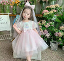 Girls Western Style Princess Dress Children's Skirt Baby Clothes   B266718 - TUZZUT Qatar Online Shopping