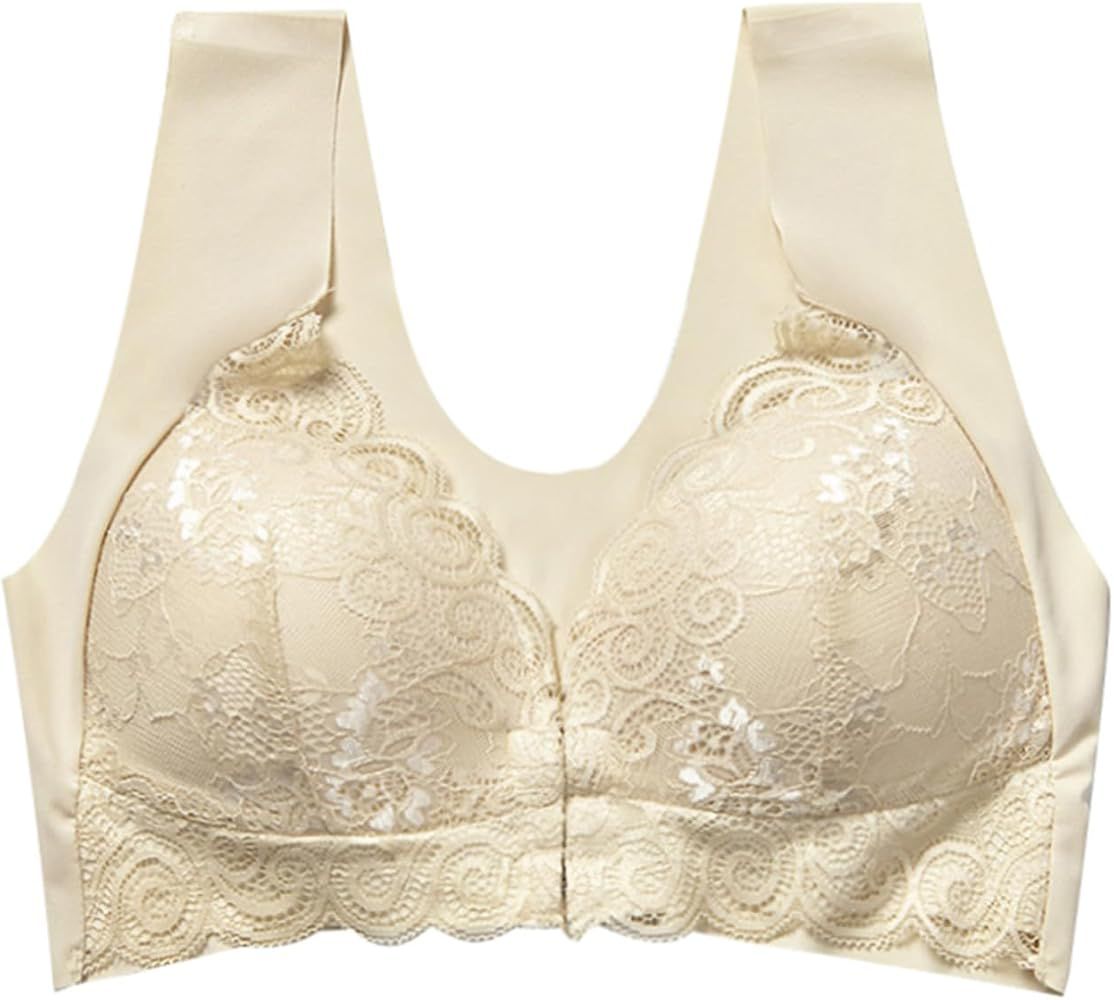 Front Closure Bras for Women Plus Size Wireless Push Up Tshirt Bras Full Coverage Stretchable Straps Bracieres B108871 Front Closure Bras for Women Plus Size Wireless Push Up Tshirt Bras Full Coverage Stretchable Straps Bracieres B108871