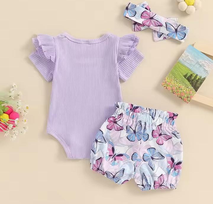 3pcs set for baby girls cute and stylish romper 432467 3pcs set for baby girls cute and stylish romper 432467