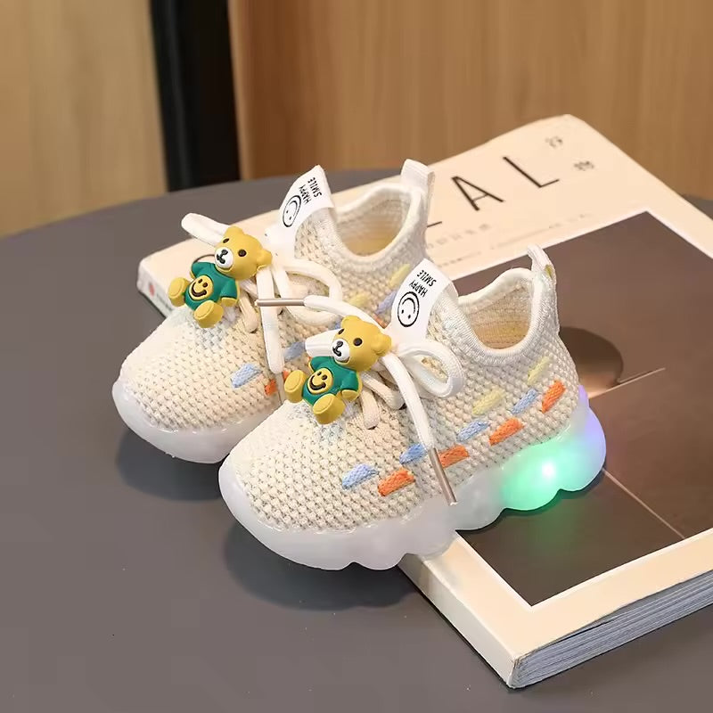 Children's Fashion Luminous Sneakers LED Flashing Shoes 437713 - TUZZUT Qatar Online Shopping
