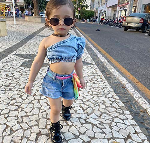 Toddler Baby Girl Jean Shorts Outfits Short Sleeve Tassel T-Shirt 1316819 Toddler Baby Girl Jean Shorts Outfits Short Sleeve Tassel T-Shirt 1316819
