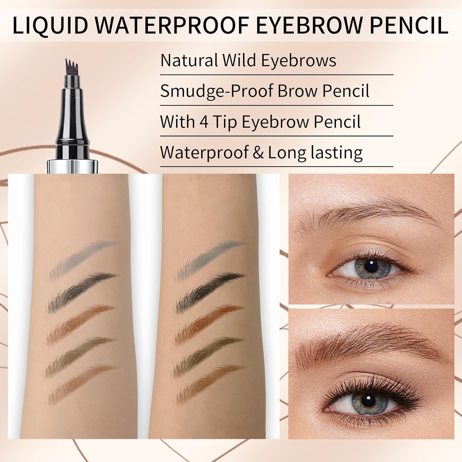 QIC Eyebrow 4 Tip Brow Pencil QIC Eyebrow 4 Tip Brow Pencil