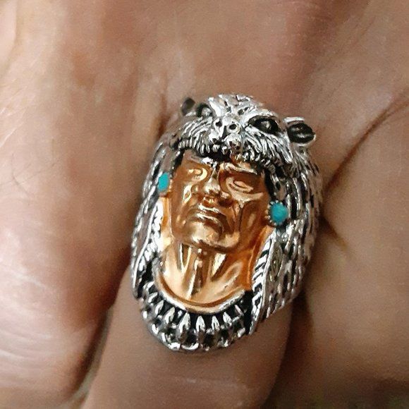 Silver Jewelry Men's Fashion Wolf Head Size 8,7-S3475001 Silver Jewelry Men's Fashion Wolf Head Size 8,7-S3475001
