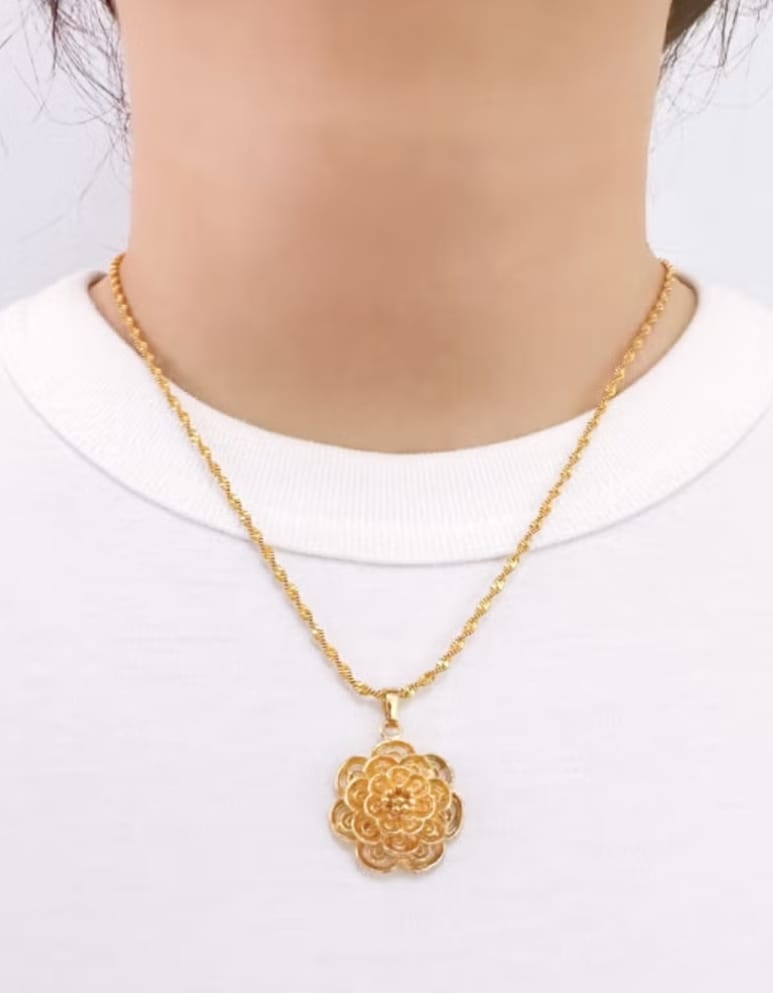 Blossoming Prosperity Energy Pendant Necklace N667 - TUZZUT Qatar Online Shopping